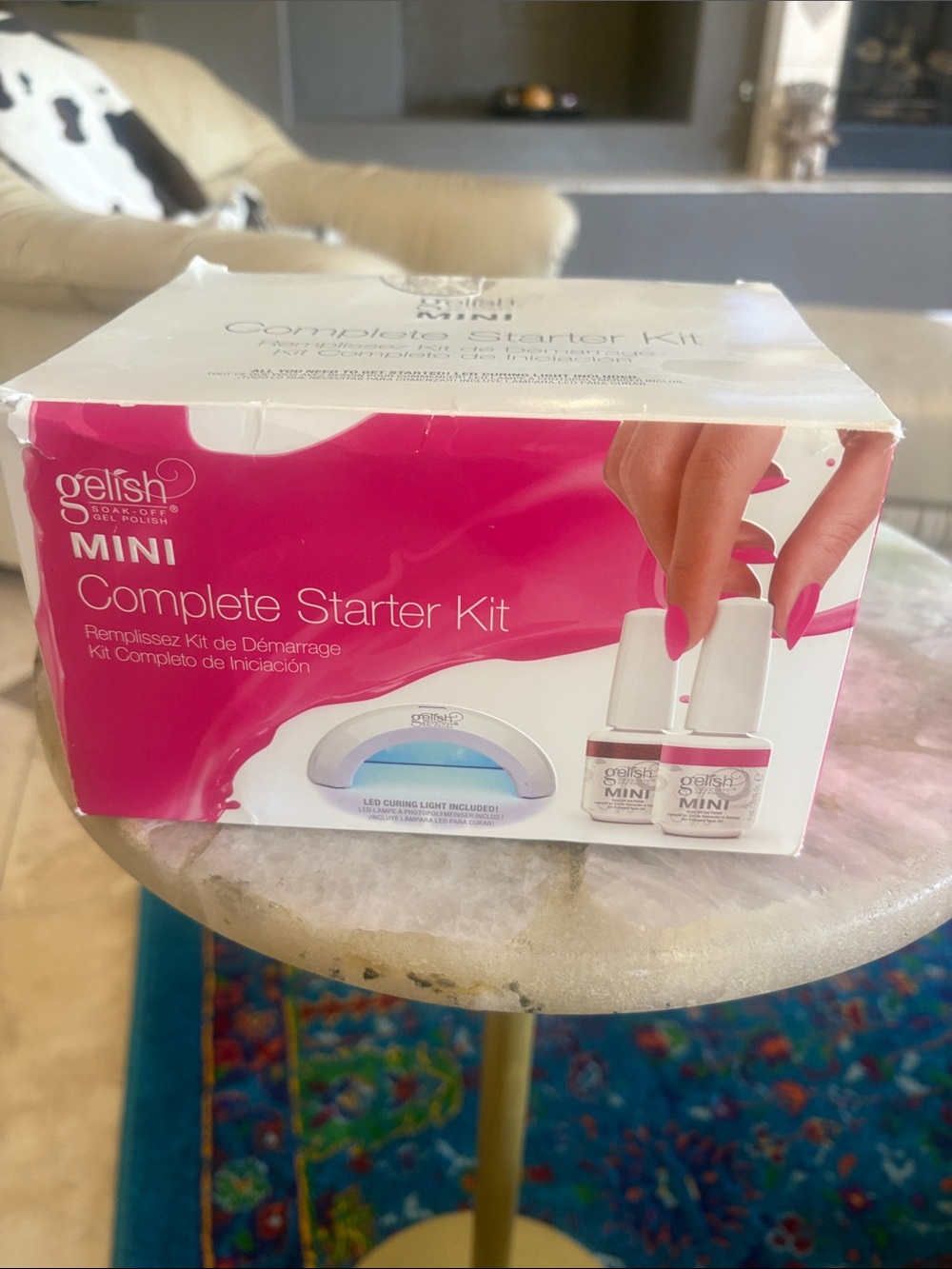 Gelish Mini Complete Starter Kit and Extra Gelish Mini Pro 45 Light - Bundle
